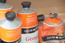 Tubes orange de nathalie lefort peintre et sculpteur
